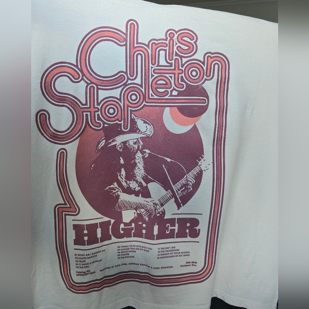 NWOT Daydreamer Chris Stapleton Higher Tour OS Tee - Picture 10 of 10